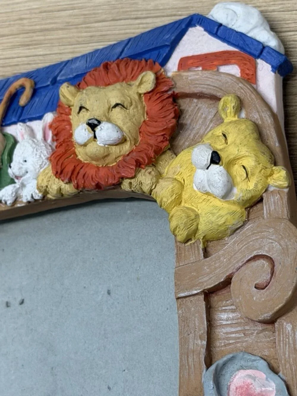 Noah’s Ark Picture Frame 3D Vintage Children’s Biblical Colorful Cottagecore